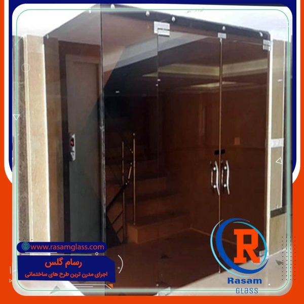 درب شیشه ای دودبند