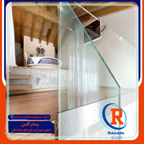 اجرای هندریل شیشه