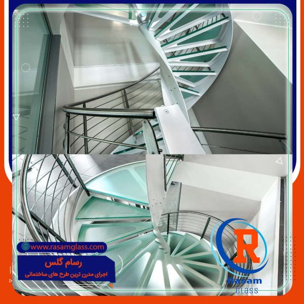 اجرای راه پله مارپیچ گرد