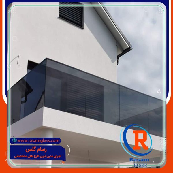 جان پناه شیشه ای تراس