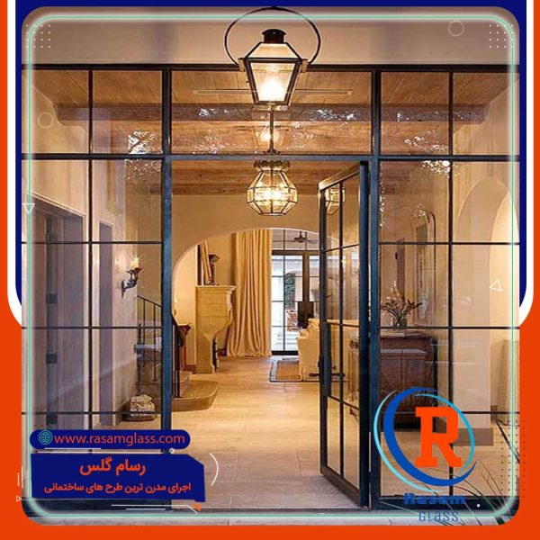 اجرای درب شیشه ای
