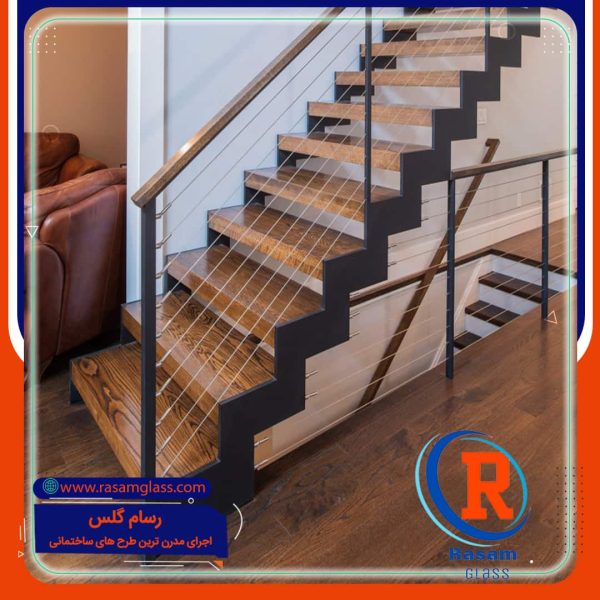 اجرای نرده کابلی استیل