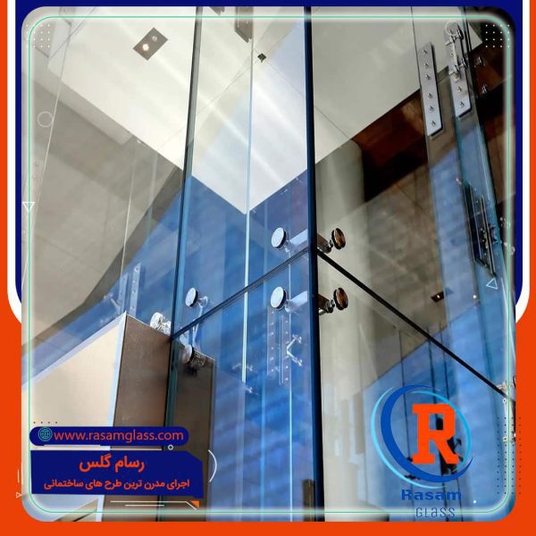 اجرای نمای شیشه ای اسپایدر