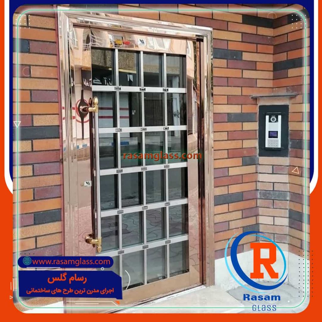 قیمت درب استیل ورودی – درب استیل طلایی