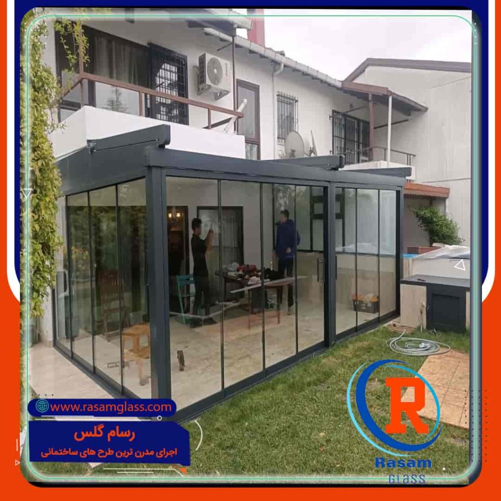 هزینه اجرای اتاق شیشه ای کیش