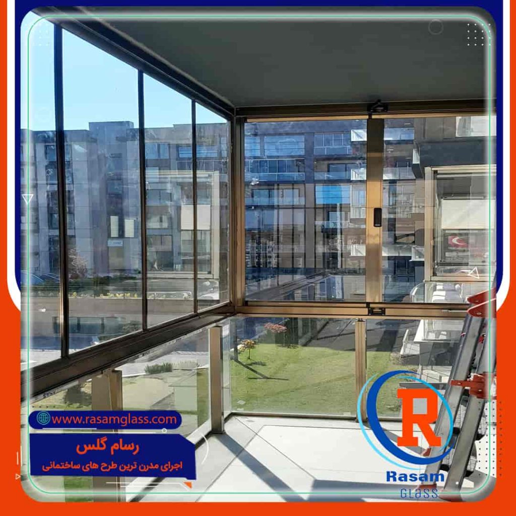 اجرای شیشه بالکن مدرن