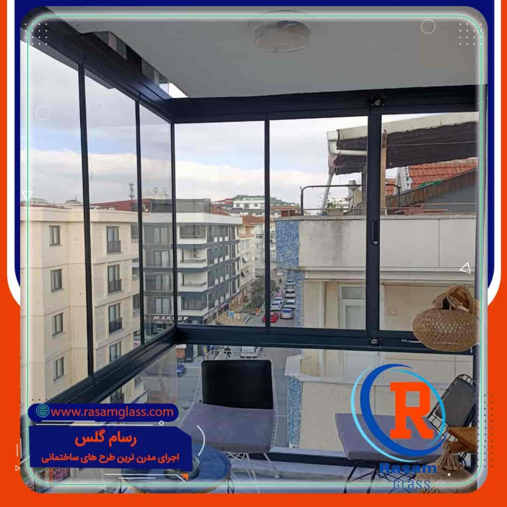 اجرای بالکن شیشه ای شمال