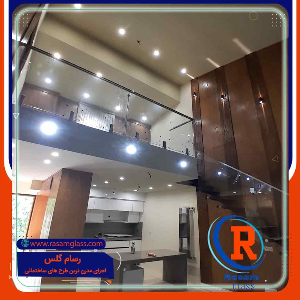 6- پروژه ساخت نرده شیشه ای