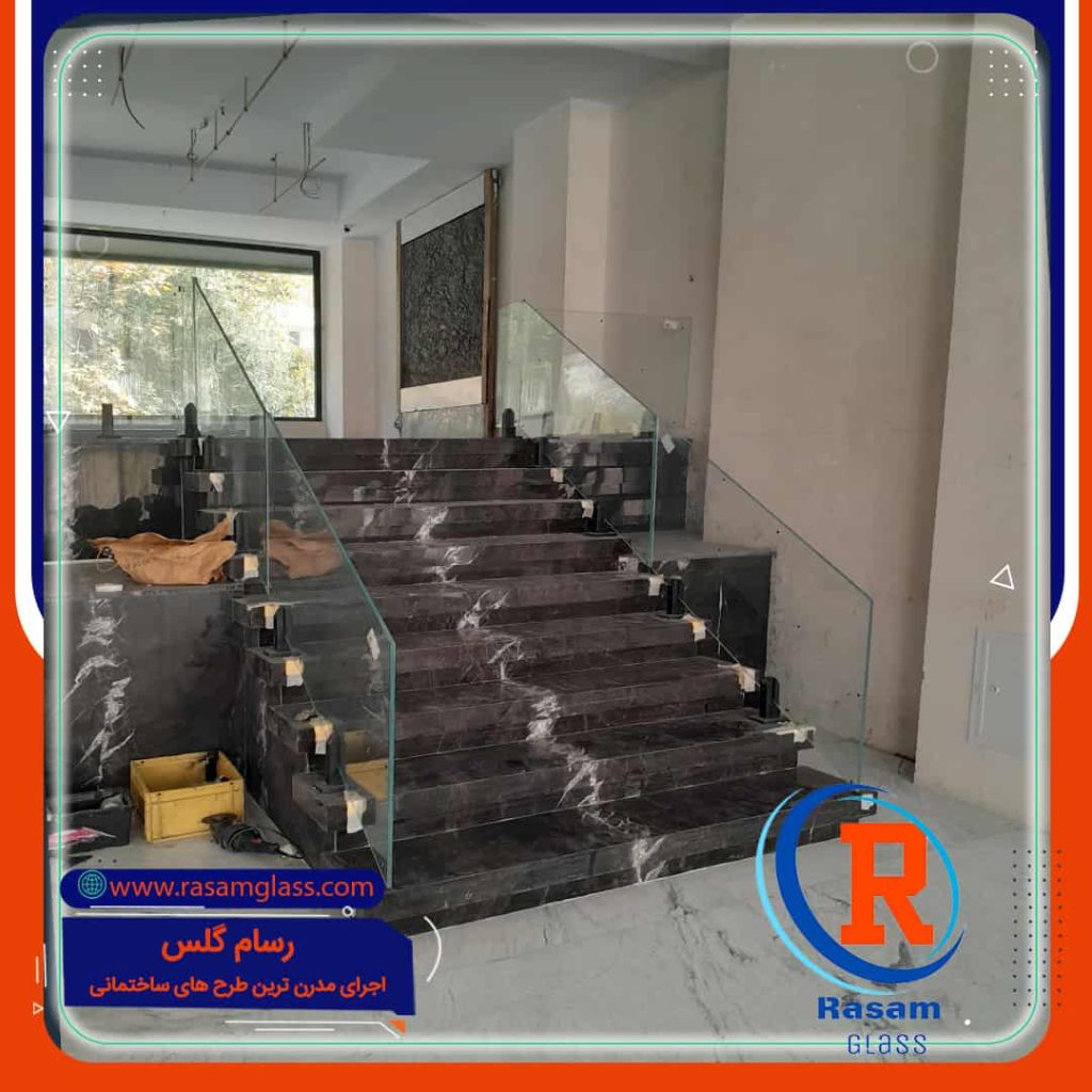 بهترین سازنده هندریل شیشه ای تهران